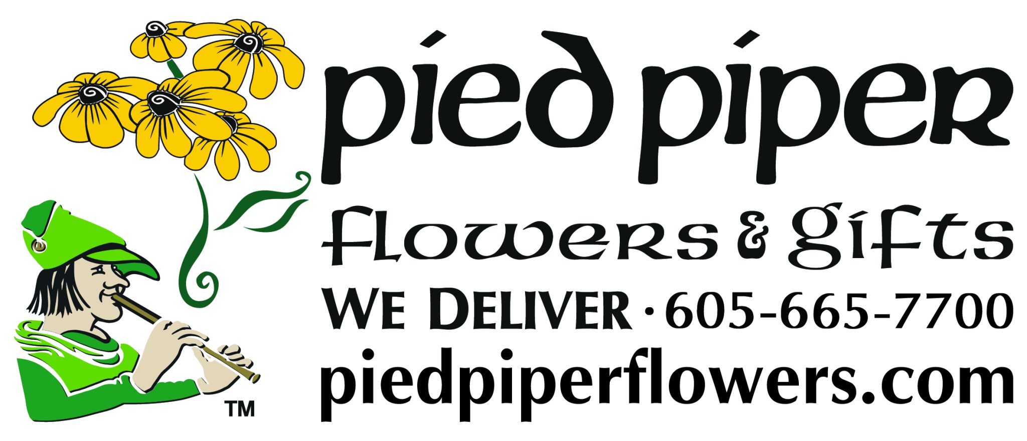 pied piper yankton logo with web